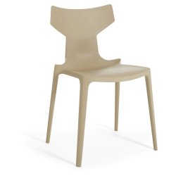 Mobilier Set 2 scaune Kartell Re-Chair design Antonio Citterio, gri dove