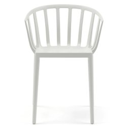 Mobilier Terasa & Gradina Set 2 scaune Kartell Venice design Philippe Starck alb mat