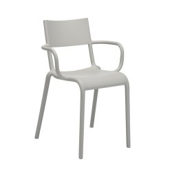 Scaune Set 2 scaune Kartell Generic A design Philippe Starck, gri