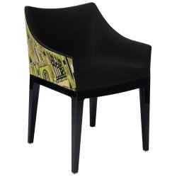 Scaune Scaun Kartell Madame design Philippe Starck, gri-negru