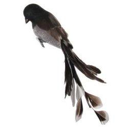 Craciun - Decoratiuni brad Decoratiune Deko Senso Feather Bird 25cm, maro
