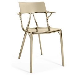 Mobilier Terasa & Gradina Set 2 scaune Kartell A.I. design Philippe Starck, bronz