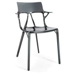 Mobilier Terasa & Gradina Set 2 scaune Kartell A.I. design Philippe Starck, titanium