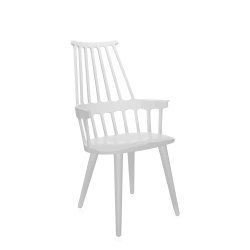 Set 2 scaune Kartell Comback, design Patricia Urquiola, alb