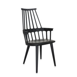 Scaune Set 2 scaune Kartell Comback, design Patricia Urquiola, negru