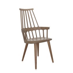 Scaune Set 2 scaune Kartell Comback, design Patricia Urquiola, bej aluna - stejar