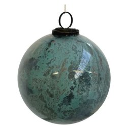 Default Category SensoDays Decoratiune brad Deko Senso glob 15cm, sticla, verde cupru marmorat