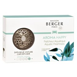 Lumanari & Parfumuri ambient Set odorizant masina Berger Aroma Happy Fraicheur Aquatique + rezerva ceramica