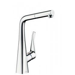 Default Category SensoDays Baterie bucatarie Hansgrohe M7114-H320, ComfortZone 320, dus extractibi, crom