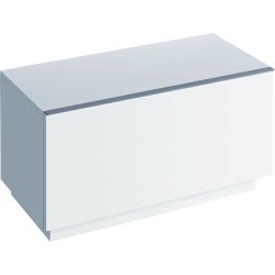Mobilier de baie Dulap pe pardoseala Geberit iCon 89x47.2x47.7cm cu un sertar, alb lucios