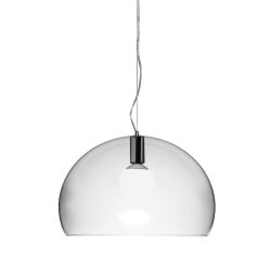 Iluminat electric Suspensie Kartell FL/Y design Ferruccio Laviani, E27 max 15W LED, h33cm, transparent