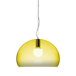 Iluminat electric Suspensie Kartell FL/Y design Ferruccio Laviani, E27 max 15W LED, h33cm, galben transparent