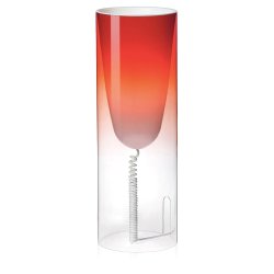 Iluminat electric Veioza Kartell Toobe design Ferruccio Laviani, h55cm, d20cm, rosu