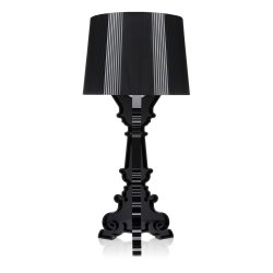 Iluminat electric Veioza Kartell Bourgie design Ferruccio Laviani, E14 max 3x28W, d37cm, negru