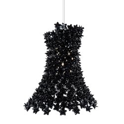 Suspensie Kartell Bloom design Ferruccio Laviani, G9 max 9x33W, d53cm, negru