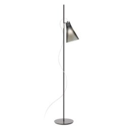 Iluminat electric Lampadar Kartell K-LUX design Rodolfo Dordoni, h 165cm, negru-fumuriu