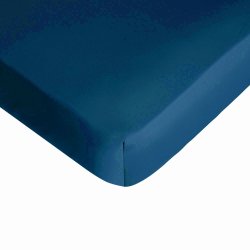 Default Category SensoDays Cearceaf de pat cu elastic Descamps Sublime 140x200cm, Albastru Nymphea