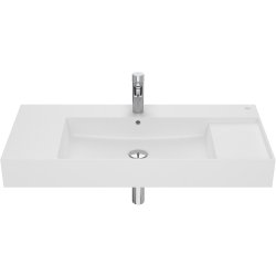 Obiecte sanitare Lavoar Roca Inspira Square 1000x490mm, montare pe mobilier, alb mat