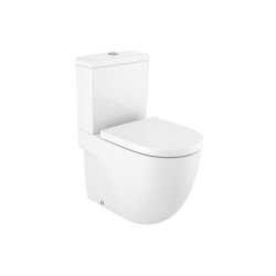 Obiecte sanitare Vas WC Roca Meridian Rimless Compact back-to-wall, alb