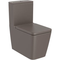 Vase WC Vas wc Roca Inspira Square Rimless, back-to-wall, 375x645mm, cafea