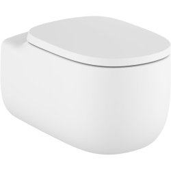 Obiecte sanitare Vas wc suspendat Roca Beyond Rimless, 395x580mm, alb mat