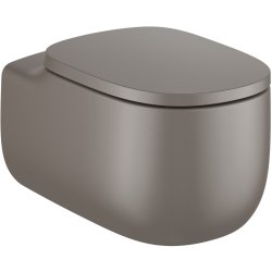 Vase WC Vas wc suspendat Roca Beyond Rimless, 395x580mm, cafea