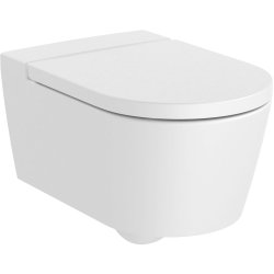 Obiecte sanitare Vas WC suspendat Roca Inspira Round Rimless 370x560cm, alb mat
