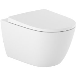 Obiecte sanitare Vas WC suspendat Roca Ona Rimless 53x36cm, alb mat