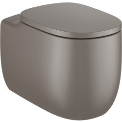 Vase WC Vas wc Roca Beyond Rimless back-to-wall 395x580mm, cafea