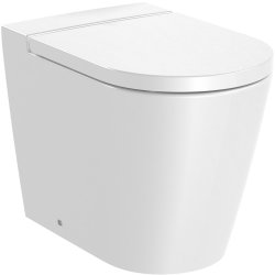 Obiecte sanitare Vas wc Roca Inspira Round Rimless back-to-wall, 370x560cm, alb