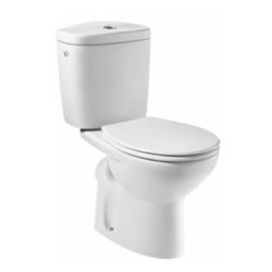 Obiecte sanitare Set complet vas WC Roca Victoria cu evacuare orizontala, rezervor asezat si capac