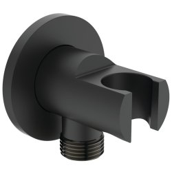 Sisteme de dus Conector FixFit Ideal Standard Ideal Rain Round cu agatatoare de dus, negru mat