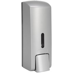 Accesorii baie Dispenser sapun lichid Bemeta Hotel plastic crom mat 65 x 185 x 75 mm, 300 ml