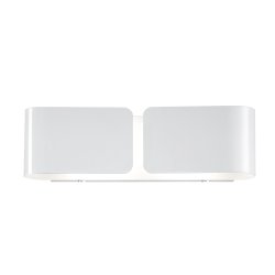 Aplice de perete & Plafoniere Aplica Ideal Lux Clip AP2 Small, 2X60W, 44x12.7cm, alb