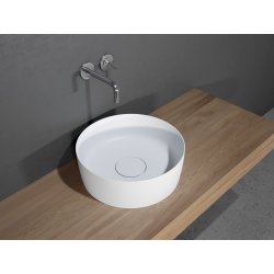 Obiecte sanitare Lavoar tip bol Riho Rund 42cm, solid surface, alb mat