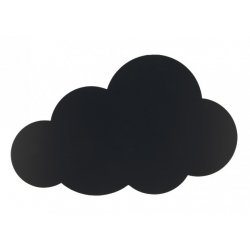 Table de scris Tabla de scris autoadeziva Securit Silhouette Cloud 49x30x0,3cm, include marker creta, negru