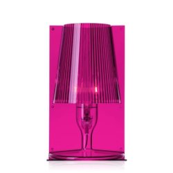 Iluminat electric Veioza Kartell Take design Ferruccio Laviani, E14 max 5W LED, h31cm, roz