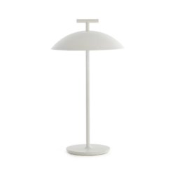 Lampi de masa Veioza Kartell Mini Geen-A Battery, design Ferruccio Laviani, LED 1.5W, h36.5cm, alb