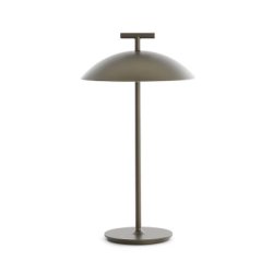 Lampi de masa Veioza Kartell Mini Geen-A Battery, design Ferruccio Laviani, LED 1.5W, h36.5cm, bronz