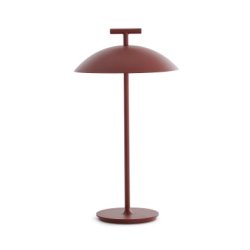 Lampi de masa Veioza Kartell Mini Geen-A Battery, design Ferruccio Laviani, LED 1.5W, h36.5cm, rosu