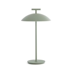 Lampi de masa Veioza Kartell Mini Geen-A Battery, design Ferruccio Laviani, LED 1.5W, h36.5cm, verde