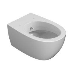 Vase WC Vas wc suspendat Globo 4All, cu functie de bideu, 54cm, alb