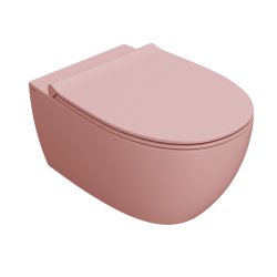 Vase WC Vas wc suspendat Globo 4All NoRim 54cm, roz