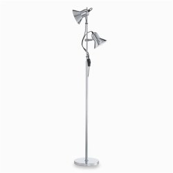 Veioze & Lampadare Lampadar Ideal Lux Polly PT2, 2x60W, 22x154cm, crom