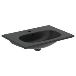 Obiecte sanitare Lavoar Ideal Standard Tesi 62x45cm, montare pe mobilier, negru mat