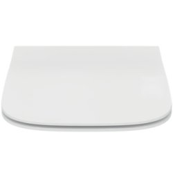 Obiecte sanitare Capac wc Ideal Standard i.life A Square Slim, balamale metalice, alb