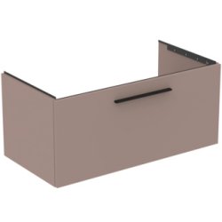 Dulapuri si blaturi pentru lavoare baie Dulap baza Ideal Standard i.Life B cu 1 sertar, 100x50.5x44cm, greige mat