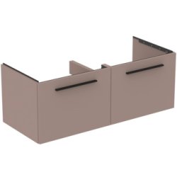 Dulapuri si blaturi pentru lavoare baie Dulap baza Ideal Standard i.Life B cu 2 sertare, 120x50.5x44cm, greige mat