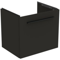Dulapuri si blaturi pentru lavoare baie Dulap baza suspendat Ideal Standard i.life S cu un sertar, 50cm, gri carbon mat