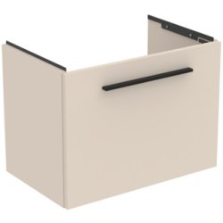 Dulapuri si blaturi pentru lavoare baie Dulap baza suspendat Ideal Standard i.life S cu un sertar, 60cm, bej nisipiu mat